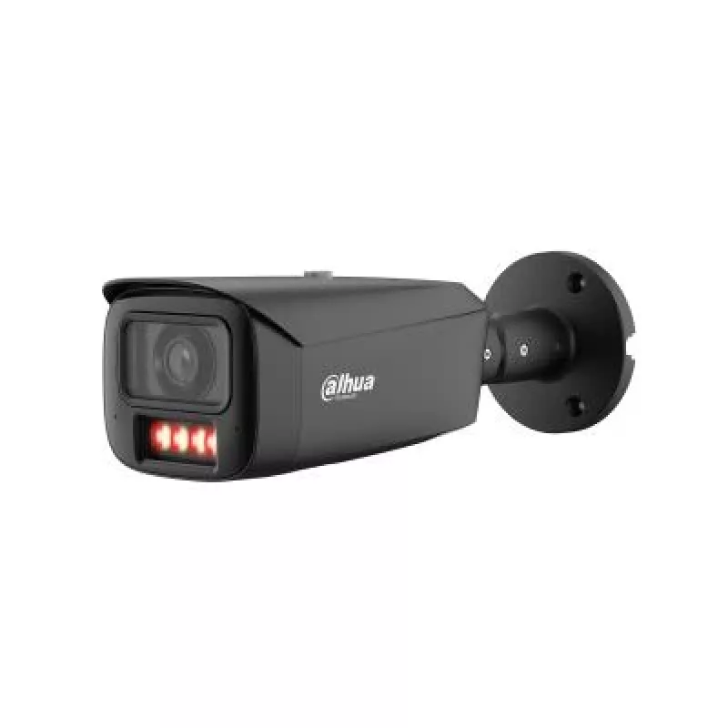 Kamera IP Bullet DAHUA 6MP z ciepłym światłem, aktywnym odstraszaniem, obiektywem 3.6mm, IP67, czarna