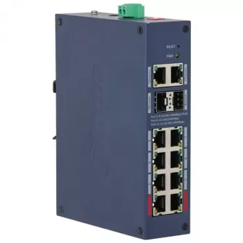 DAHUA CHS4212-8GT-110 Managed Industrial PoE Switch, 8-Port Gigabit + 2 SFP, 110W