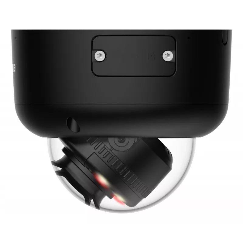 DAHUA IPC-HDBW5659R1-ASE-PV-0280B-PRO-BLACK 6MP Kopułkowa Kamera Sieciowa z Obiektywem 2.8mm, WizMind AI, Czarny