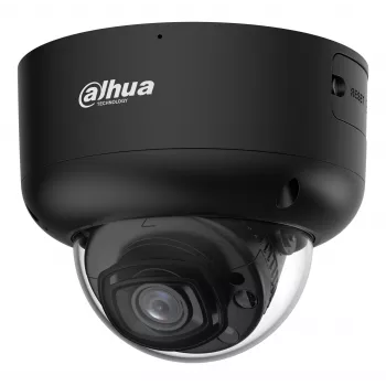 DAHUA IPC-HDBW5659R1-ASE-PV-0280B-PRO-BLACK 6MP Kopułkowa Kamera Sieciowa z Obiektywem 2.8mm, WizMind AI, Czarny