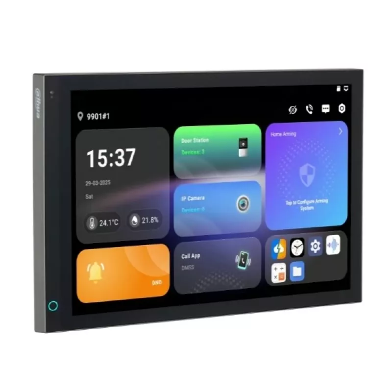 DAHUA SCP3044A-BZ 7-calowy monitor wewnętrzny do wideodomofonu IP, Wi-Fi, PoE, czarny