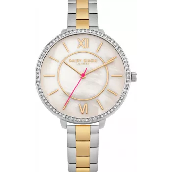 Daisy Dixon DD088SGM Damski Zegarek Kwarcowy Analogowy 36mm Srebrna Stalowa Siatka