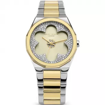Zegarek damski Daisy Dixon DD168SGM Kwarcowy Analogowy 36mm Różowe Złoto Szary Sztuczna Skóra