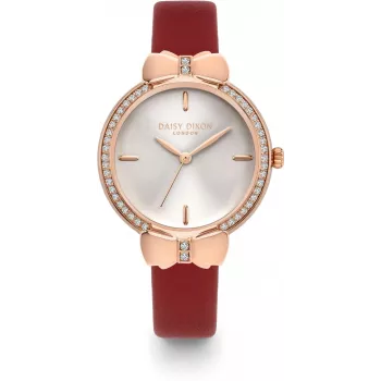 DAISY DIXON Zegarek damski kwarcowy analogowy DD156RRG - 36mm koperta ze stopu w kolorze różowego złota z bransoletą ze stali nierdzewnej typu mesh