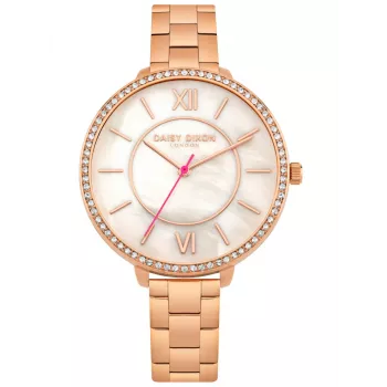Zegarek damski Daisy Dixon DD088RGM ze stali nierdzewnej w kolorze różowego złota, kwarcowy (36 mm)