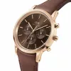 Zegarek męski Daniel Wellington Classic 42mm DW00100640 - koperta ze stali różowego złota, czarna tarcza, czarny skórzany pasek