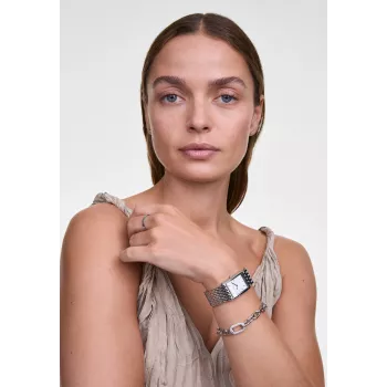 Zegarek damski Daniel Wellington Classic Petite 32mm - Różowo-złota bransoleta mesh - DW00100706