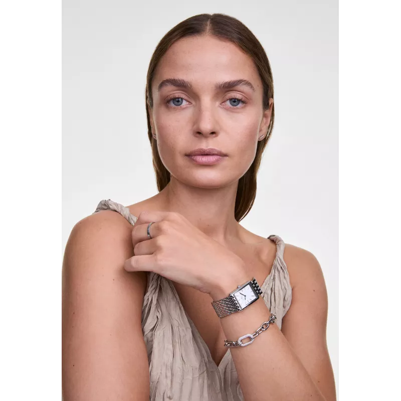 Zegarek damski Daniel Wellington Classic Petite 32mm - Różowo-złota bransoleta mesh - DW00100706