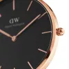 DANIEL WELLINGTON Classic Petite Zegarek Damski 36mm Różowe Złoto Stal Nierdzewna Siatka DW00100303