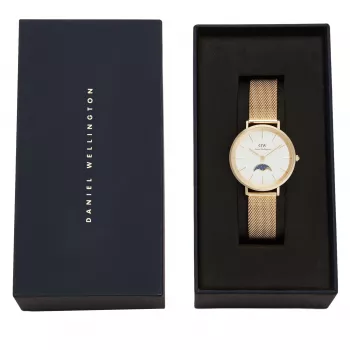 Daniel Wellington Elan Lumine Necklace 26mm Rose Gold Stainless Steel