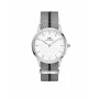 DANIEL WELLINGTON Petite Lumine Zegarek Damski 26mm Srebrna Stal Nierdzewna Siatka DW00100679
