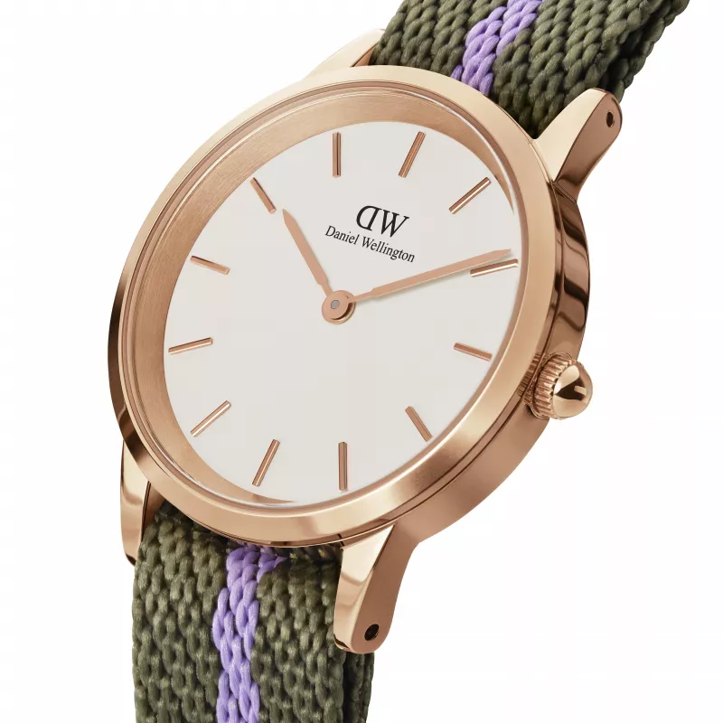 DANIEL WELLINGTON Petite Lumine Zegarek Damski 28mm Złota Stal Nierdzewna Siatka DW00100680