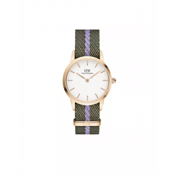 DANIEL WELLINGTON Petite Lumine Zegarek Damski 28mm Złota Stal Nierdzewna Siatka DW00100680