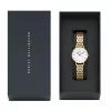 Zegarek damski DANIEL WELLINGTON Petite Lumine 28mm, różowe złoto, bransoleta mesh DW00100682