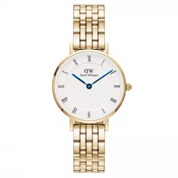 Zegarek damski DANIEL WELLINGTON Petite Lumine 28mm, różowe złoto, bransoleta mesh DW00100682