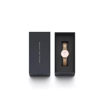 Zegarek damski DANIEL WELLINGTON Petite Lumine 28mm Różowe Złoto Stal Nierdzewna Siatka DW00100617