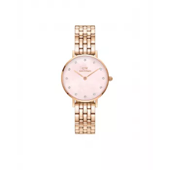 Zegarek damski DANIEL WELLINGTON Petite Lumine 28mm Różowe Złoto Stal Nierdzewna Siatka DW00100617