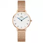 Zegarek damski DANIEL WELLINGTON Petite Lumine 28mm Różowe Złoto Stal Nierdzewna Biała Perłowa Tarcza