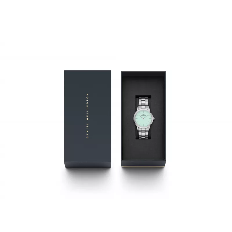 DANIEL WELLINGTON Petite Lumine Zegarek Damski 32mm Różowe Złoto Siatka DW00100538