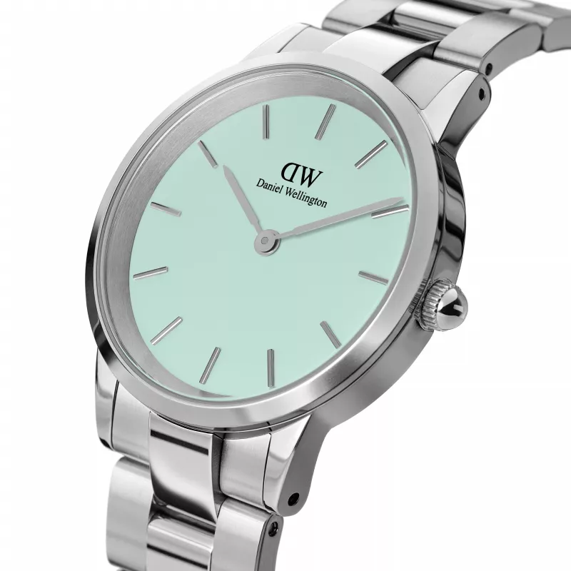 DANIEL WELLINGTON Petite Lumine Zegarek Damski 32mm Różowe Złoto Siatka DW00100538