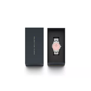 Zegarek damski DANIEL WELLINGTON Petite Lumine 36mm srebrna siateczka stalowa DW00100536