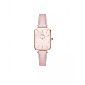 DANIEL WELLINGTON Petite Lumine Zegarek Damski DW00100636 20mm Różowe Złoto Bransoleta Mesh