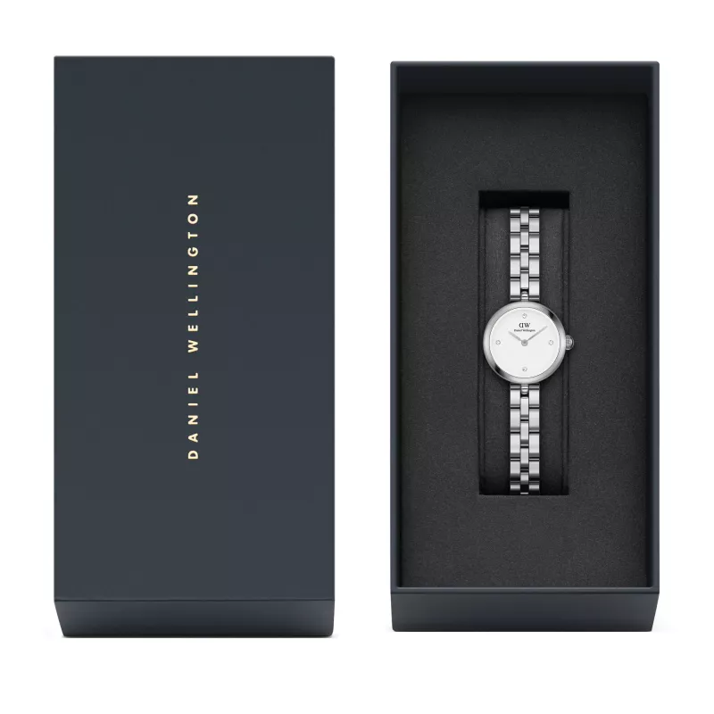 Zegarek damski DANIEL WELLINGTON Petite Lumine DW00100716 22mm srebrna siateczka stalowa