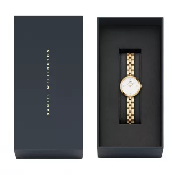 DANIEL WELLINGTON Petite Melrose Zegarek Damski 22mm Różowe Złoto Bransoleta Mesh DW00100715