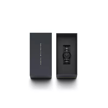Zegarek damski DANIEL WELLINGTON Petite Melrose 28mm, różowe złoto, bransoleta mesh DW00100415