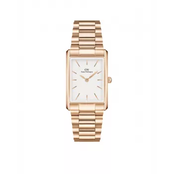 DANIEL WELLINGTON Petite Melrose Zegarek Damski 35mm Różowe Złoto Stal Nierdzewna Siatka DW00100702
