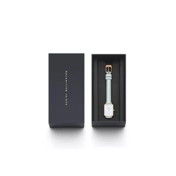 DANIEL WELLINGTON Quadro Mini Zegarek Damski DW00100638 - Różowe Złoto, 20mm