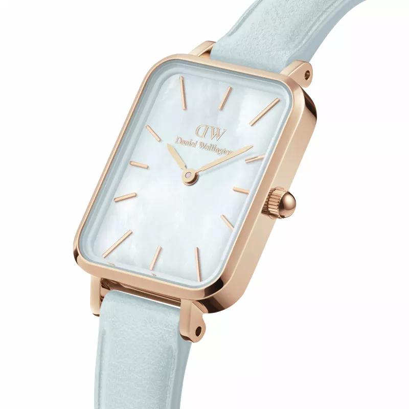 DANIEL WELLINGTON Quadro Mini Zegarek Damski DW00100638 - Różowe Złoto, 20mm