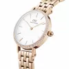 DANIEL WELLINGTON Quadro Mini Zegarek Damski DW00100666 28mm Różowe Złoto