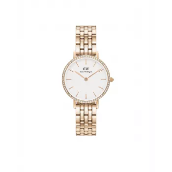 DANIEL WELLINGTON Quadro Mini Zegarek Damski DW00100666 28mm Różowe Złoto