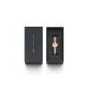 Daniel Wellington Quadro Zegarek Damski 22mm Różowe Złoto Koperta ze Stali Nierdzewnej Czarny Skórzany Pasek DW00100720