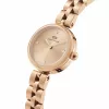 Daniel Wellington Quadro Zegarek Damski 22mm Różowe Złoto Koperta ze Stali Nierdzewnej Czarny Skórzany Pasek DW00100720