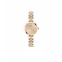 Daniel Wellington Quadro Zegarek Damski 22mm Różowe Złoto Koperta ze Stali Nierdzewnej Czarny Skórzany Pasek DW00100720