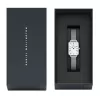 DANIEL WELLINGTON Quadro Zegarek Damski 26mm Różowe Złoto Stal Szlachetna Czarna Skóra DW00100690