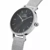 DANIEL WELLINGTON Quadro Zegarek Damski 28mm Różowe Złoto Stal Szlachetna Czarna Skóra DW00100661