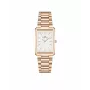 Zegarek damski DANIEL WELLINGTON Quadro 32mm Różowe Złoto Stal Szlachetna Czarna Skóra