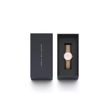 Zegarek damski DANIEL WELLINGTON DW00100663 28mm Różowe Złoto Stal Nierdzewna Siatka