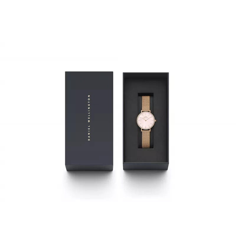 Zegarek damski DANIEL WELLINGTON DW00100663 28mm Różowe Złoto Stal Nierdzewna Siatka