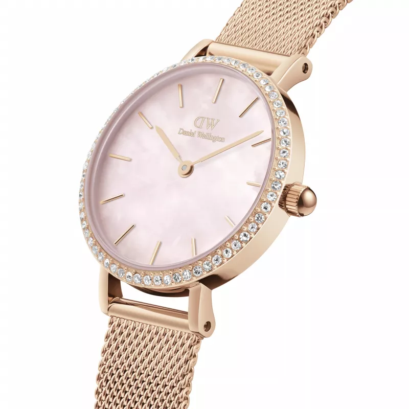 Zegarek damski DANIEL WELLINGTON DW00100663 28mm Różowe Złoto Stal Nierdzewna Siatka