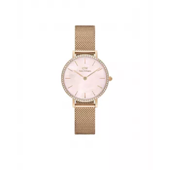 Zegarek damski DANIEL WELLINGTON DW00100663 28mm Różowe Złoto Stal Nierdzewna Siatka