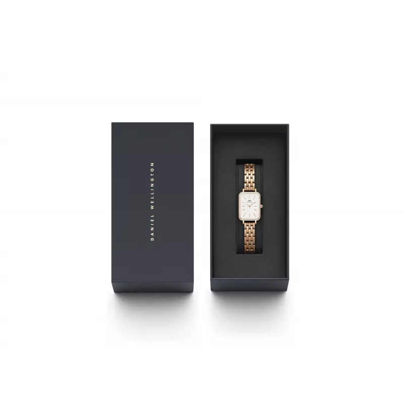 Zegarek damski DANIEL WELLINGTON DW00100672 20mm Różowe Złoto Stal Nierdzewna Siatka
