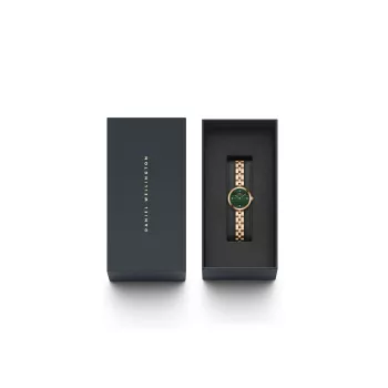 Zegarek damski DANIEL WELLINGTON DW00100721 (22mm) - Różowe złoto, siateczka ze stali nierdzewnej
