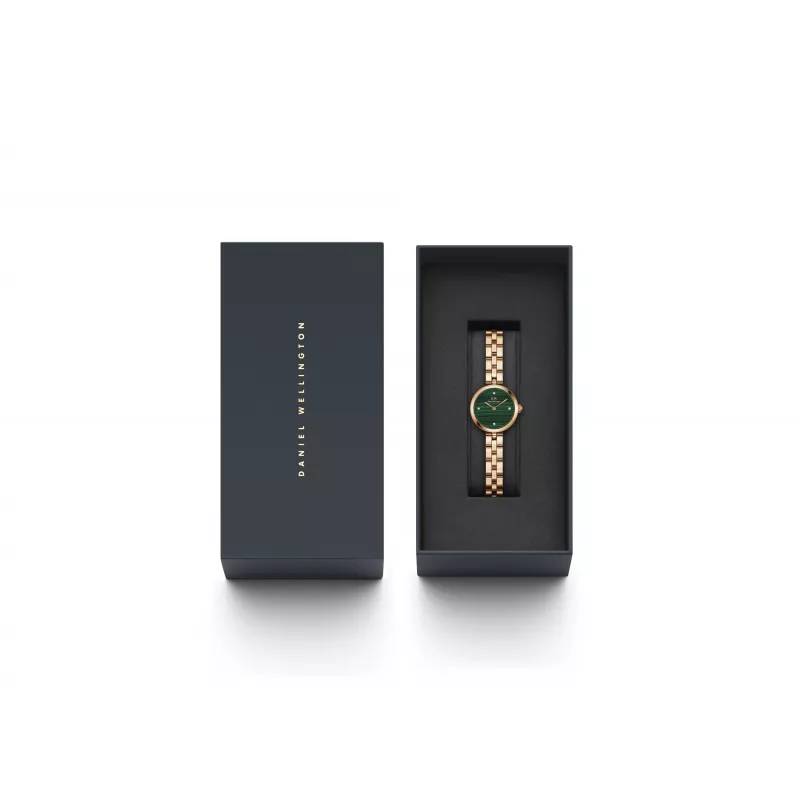 Zegarek damski DANIEL WELLINGTON DW00100721 (22mm) - Różowe złoto, siateczka ze stali nierdzewnej