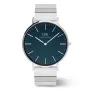 Zegarek damski DANIEL WELLINGTON DW00100776 (40mm) - Classic Petite Ashfield - Różowe złoto, stal nierdzewna, siateczka