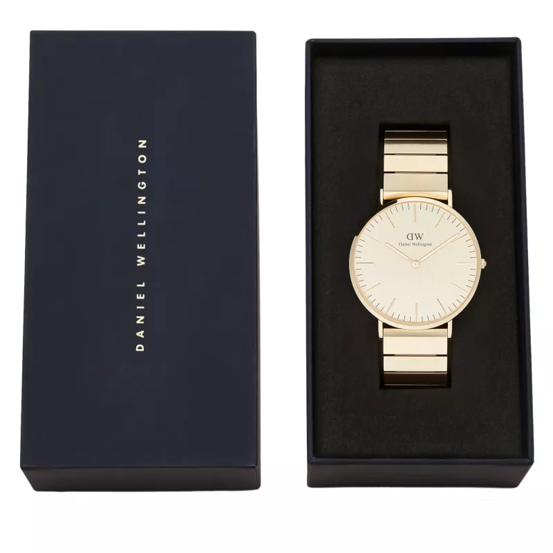 Zegarek damski DANIEL WELLINGTON DW00100779 40mm Różowe Złoto Czarny NATO
