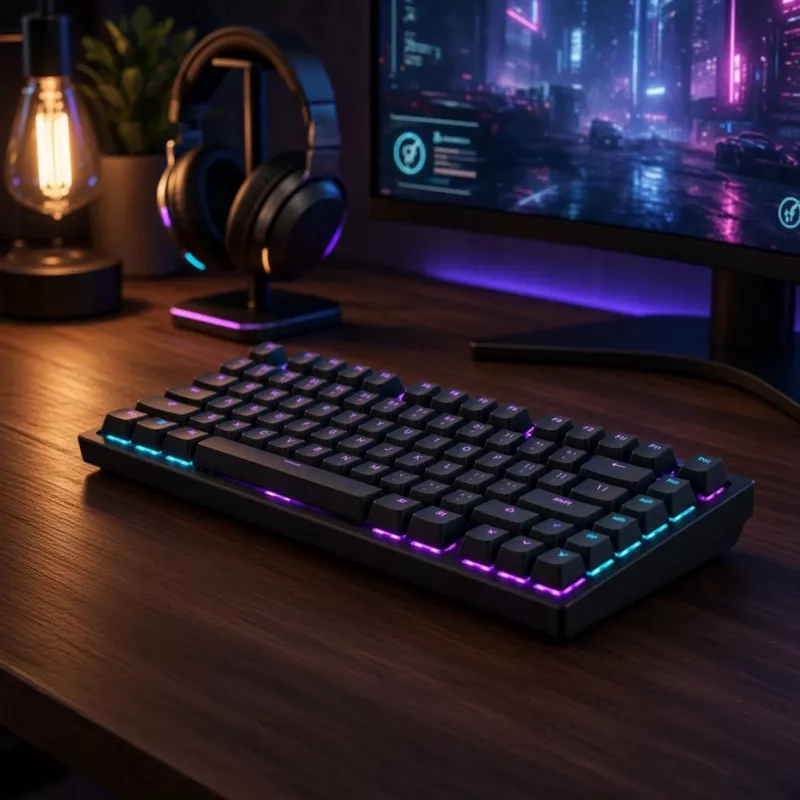 Dark Project Terra Nostra G3MS Moonstone Switch TKL Mechaniczna Klawiatura Gamingowa, US ANSI, Czarna